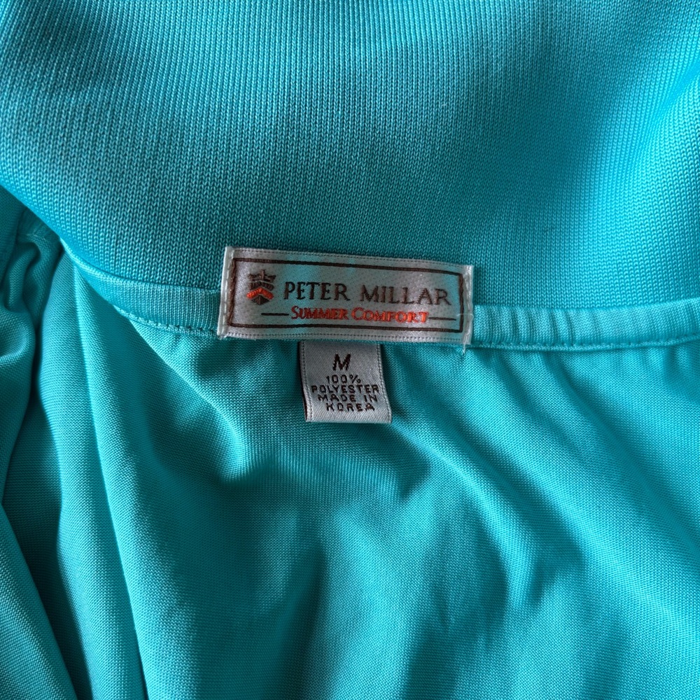 Peter Millar Turquoise Polo **Polo shirts 2 for $30, 3 for $40, 4 for $45** - Picture 3 of 3